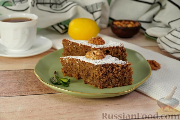Греческий ореховый пирог (каридопита)