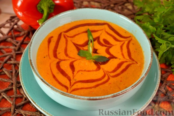 Крем-суп из запечённых овощей