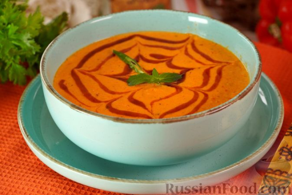 Крем-суп из запечённых овощей