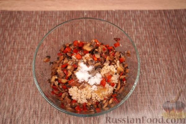 Пероги (вареники) с ячкой и грибами