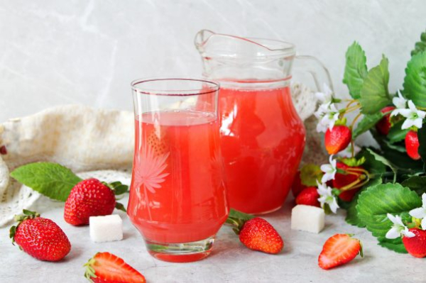 Кисель из клубники