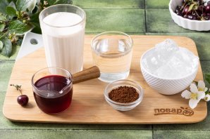 Вишневый айс латте