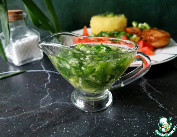 Луковая салатная заправка