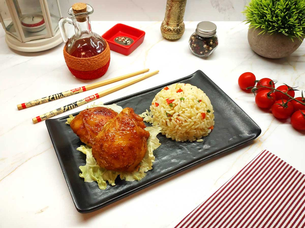 Курица с рисом по-восточному