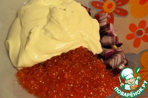 Намазка с красной икрой Намазка с красной икрой